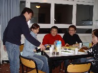 Résidence Aralis - repas avec quelques-uns de nos étudiants